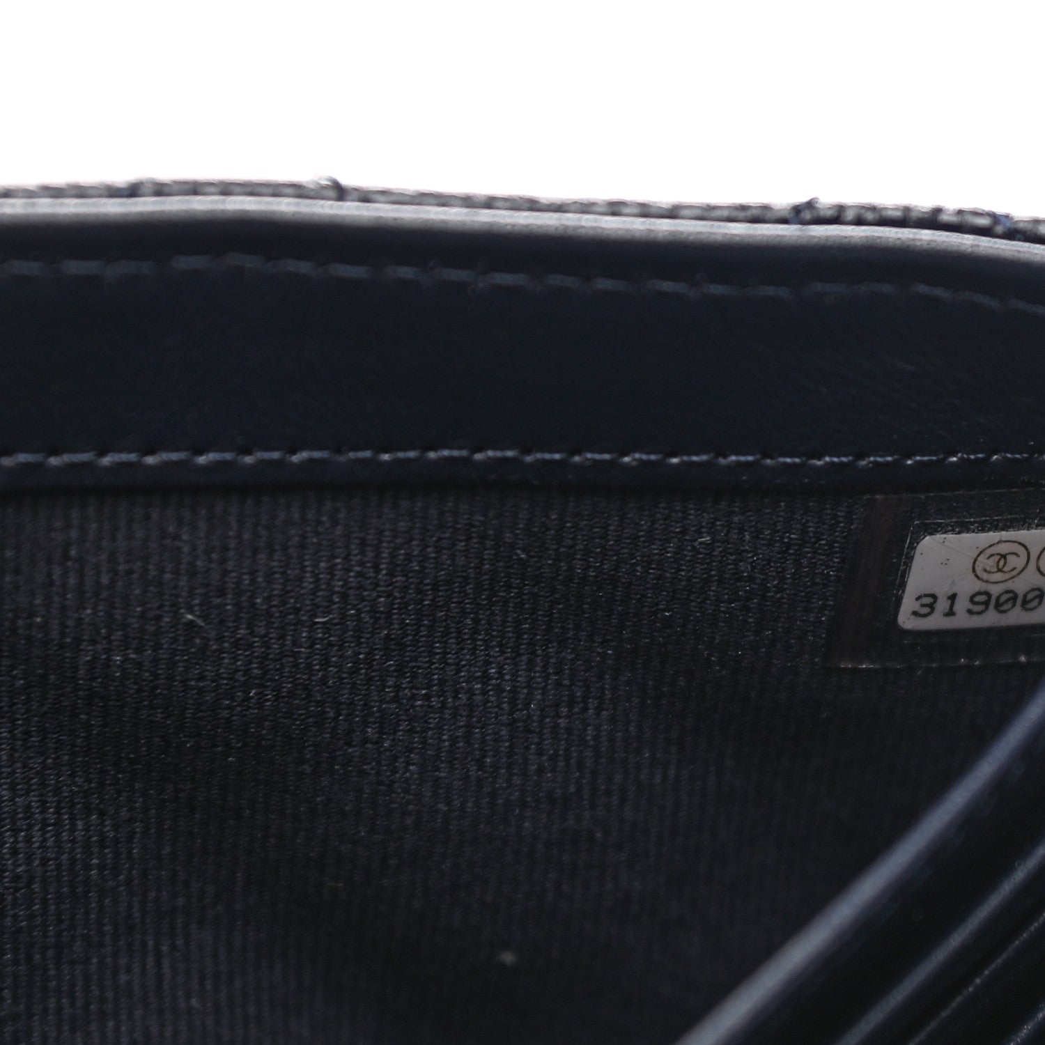 Chanel Caviar Quilted Large Gusset Flap Wallet Navy 8 of 9