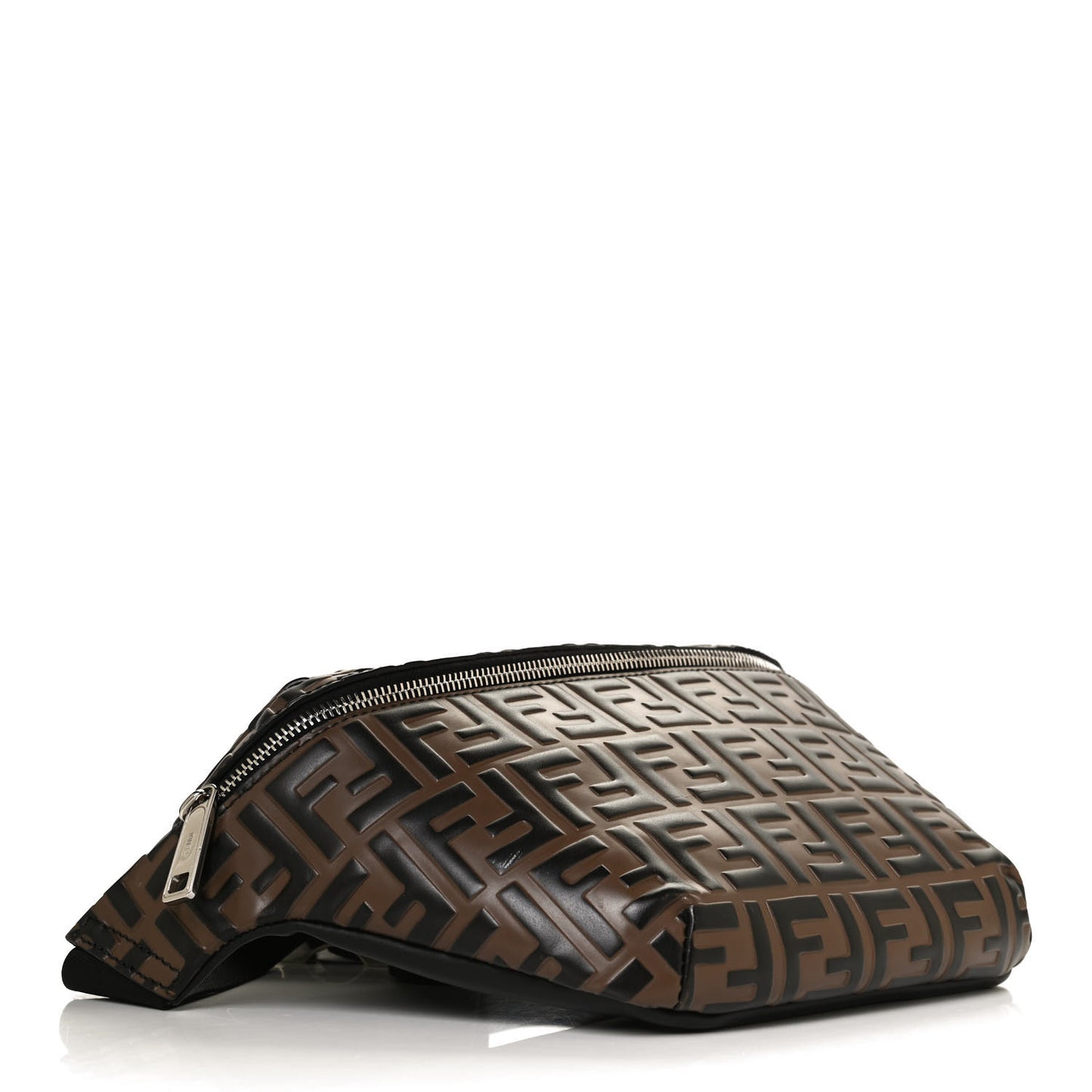 Vitello Century Bi-Color FF 1974 Embossed Belt Bag Maya Black