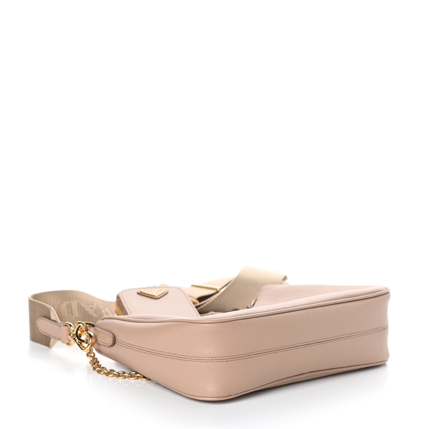 Prada Saffiano Re-Edition 2005 Shoulder Bag Cammeo Beige 4 of 9