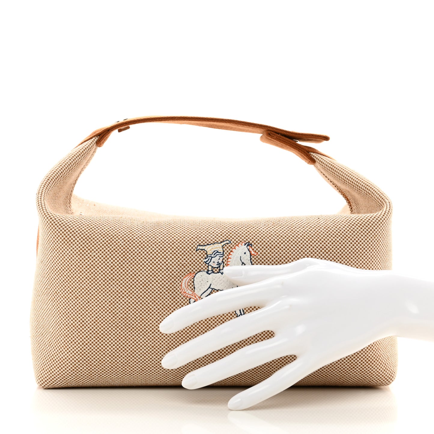 Canvas Large Bride-A-Brac Cabriole Case Biscuit