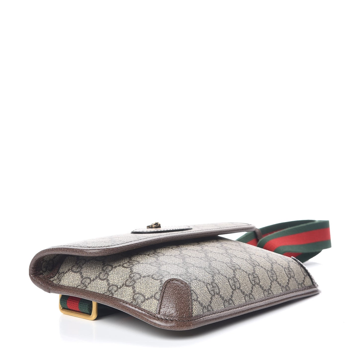 GG Supreme Monogram Neo Vintage Web Belt Bag Brown