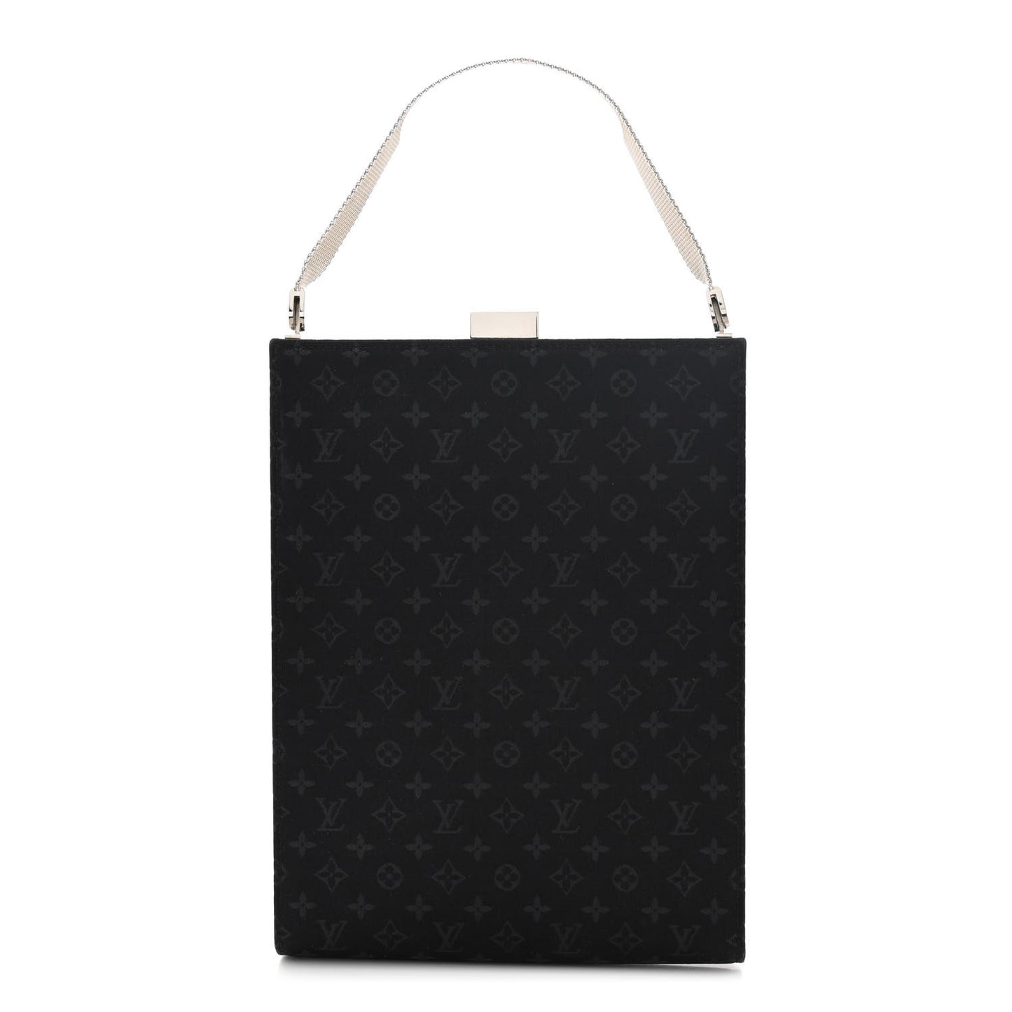 Satin Monogram Ange GM Black