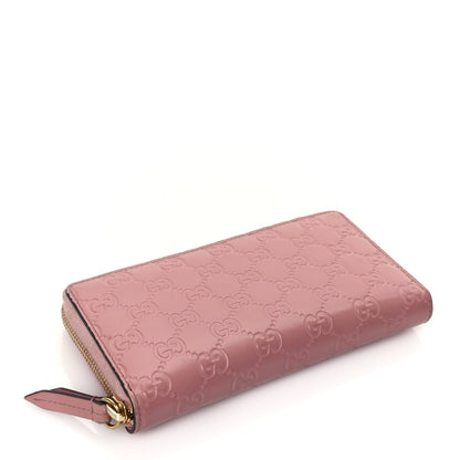 Gucci ssima Signature Zip Around Wallet Soft Pink 4 of 8