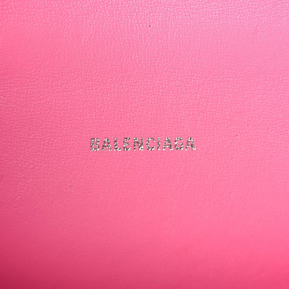 Balenciaga Shiny Calfskin Crocodile Embossed Hourglass Top Handle Bag XS Baby Pink 5 of 10