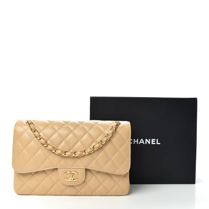 Chanel Caviar Quilted Jumbo Double Flap Beige Clair 10 of 10