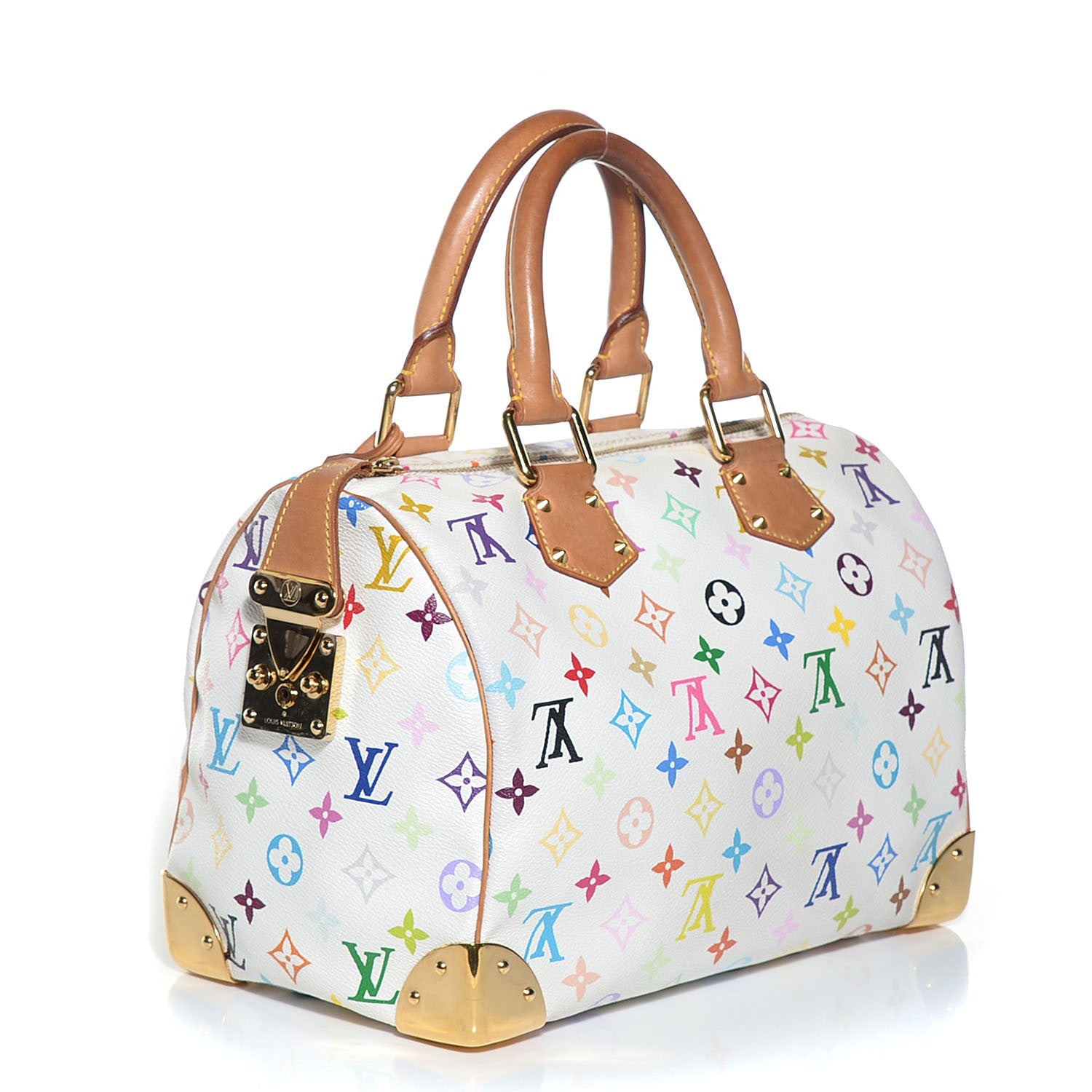 Louis Vuitton Monogram Multicolor Speedy 30 White 3 of 7