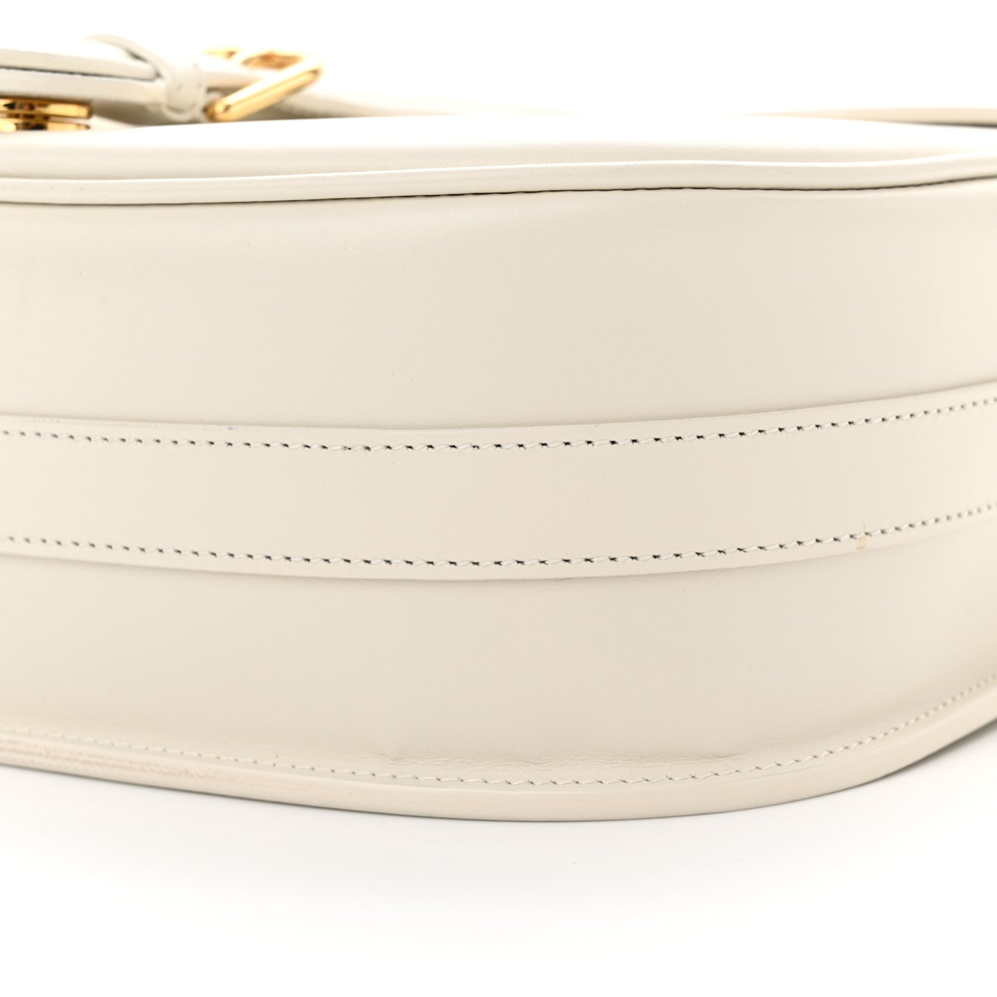 Box Calfskin Large Bobby Flap White