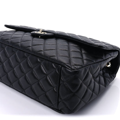 Chanel Caviar Quilted XXL Travel Flap Bag Black Black 8 of 8