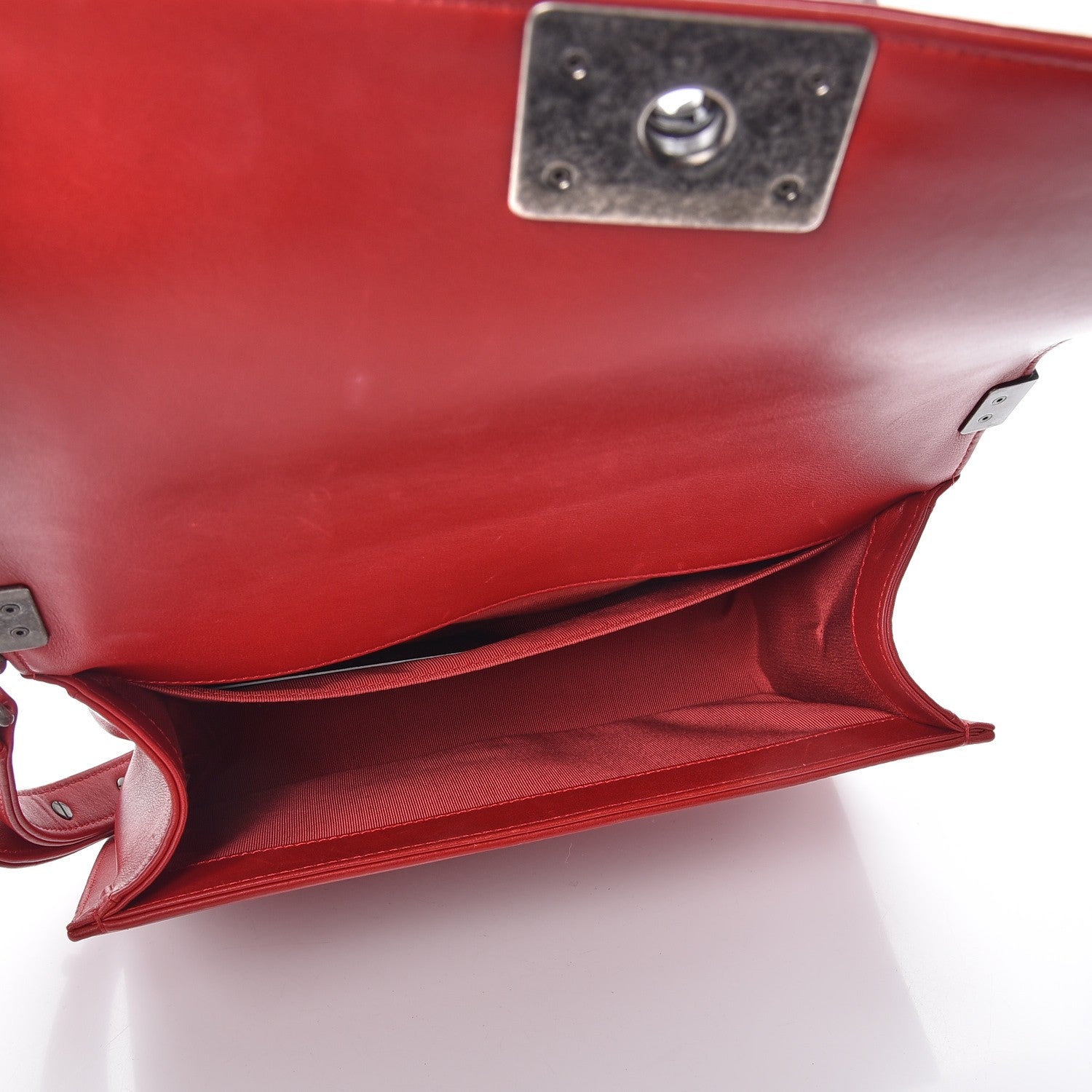 Chanel Calfskin Quilted Medium Boy Flap Red 5 of 7