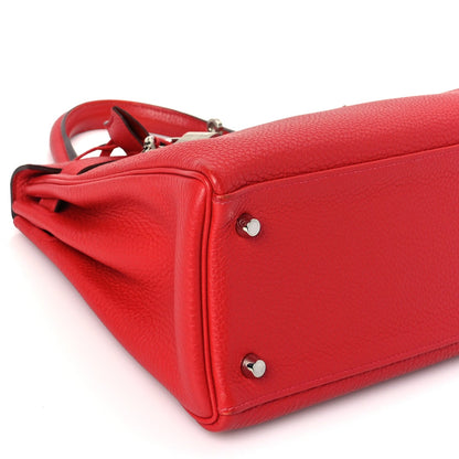 Hermes Togo Kelly Retourne 28 Rouge Casaque 8 of 11