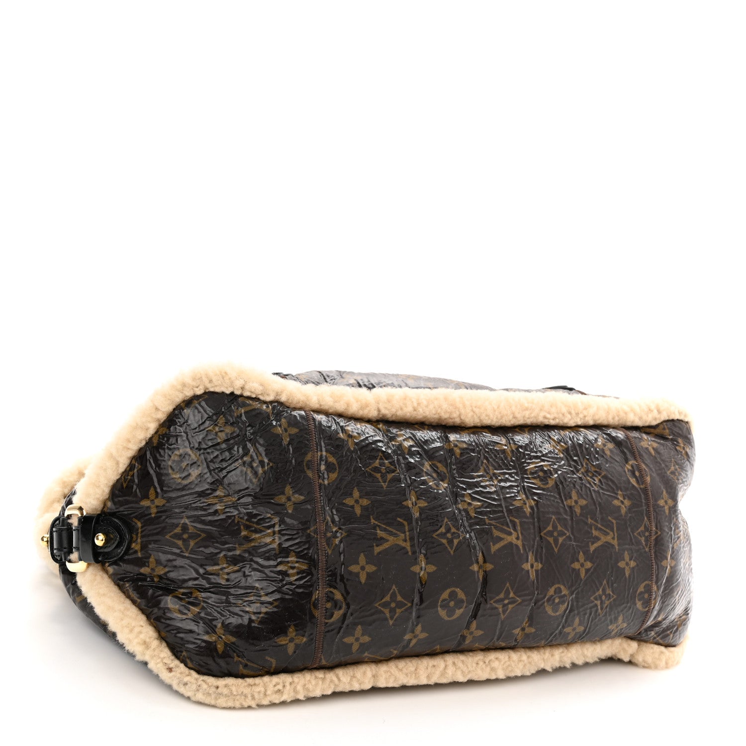 Louis Vuitton Patent Monogram Shearling Sac Thunder 4 of 10
