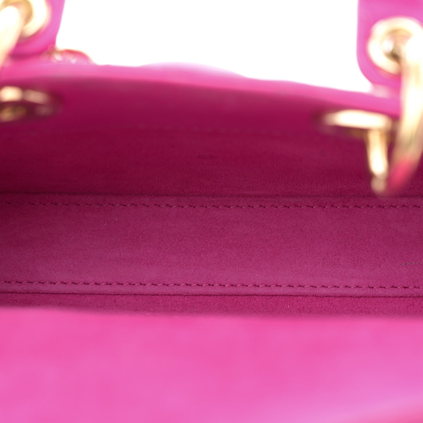 Lambskin Cannage Micro Lady D-Joy Rani Pink