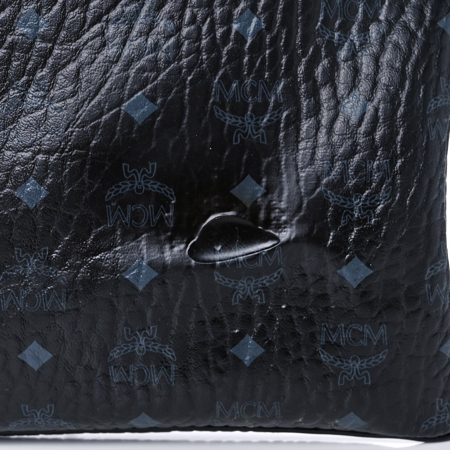 MCM Visetos Medium Crossbody Pouch Black 10 of 17