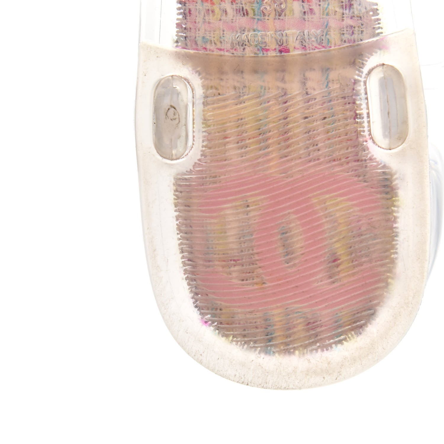 Chanel Jelly Camellia Thong Sandals 39 Light Pink Multicolor 8 of 8