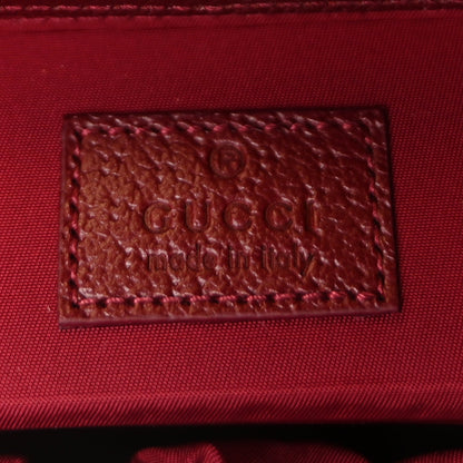 Gucci GG Supreme Monogram Ancora Calfskin Vanity Cosmetic Case  Beige Ebony Rosso 6 of 8