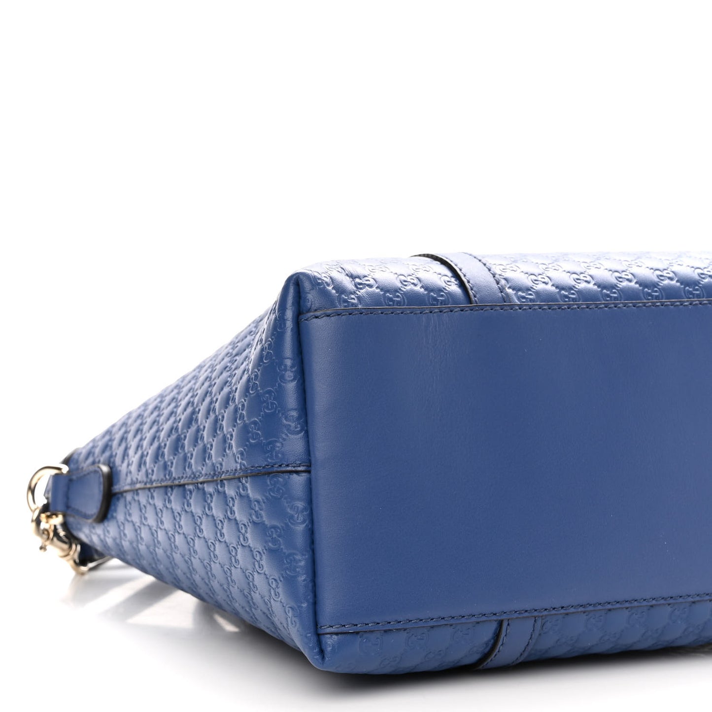 Soft Microguccissima Small Zippered Satchel Caspian