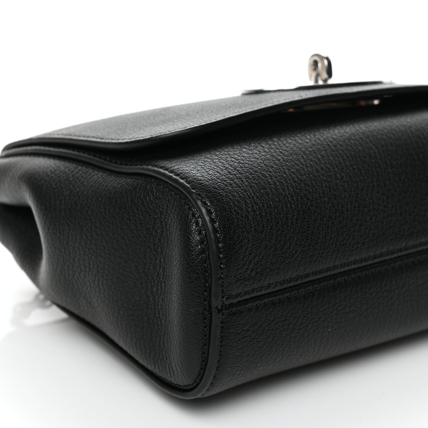 Mulberry Glossy Goatskin Small Lily Flap Black 10 of 11
