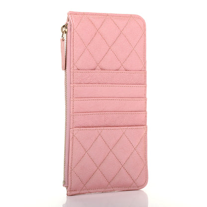 Chanel Iridescent Caviar Quilted Classic iPhone Pouch Rose Pink 2 of 6