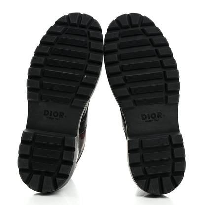 Christian Dior X Peter Doig Calfskin Camouflage Explorer Mens Boots 41 Black Multicolor 5 of 8