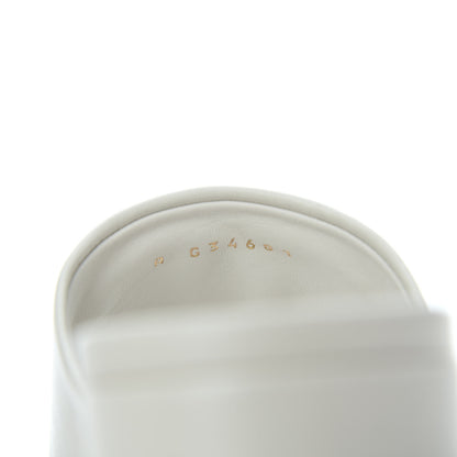 Chanel Lambskin Beaded CC Mule Sandal 36 White 8 of 15