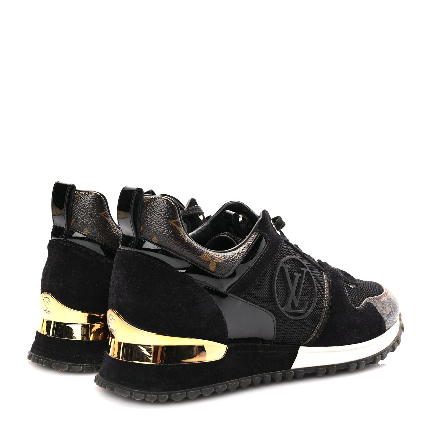 Suede Monogram Run Away Sneakers 36.5