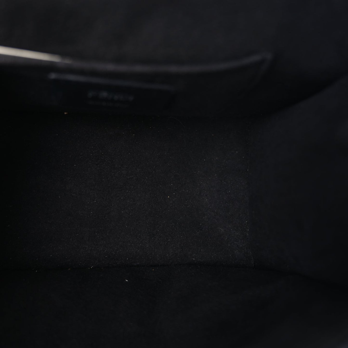 Vitello Century Velvet F is  FF Small Kan I Shoulder Bag Black Tobacco