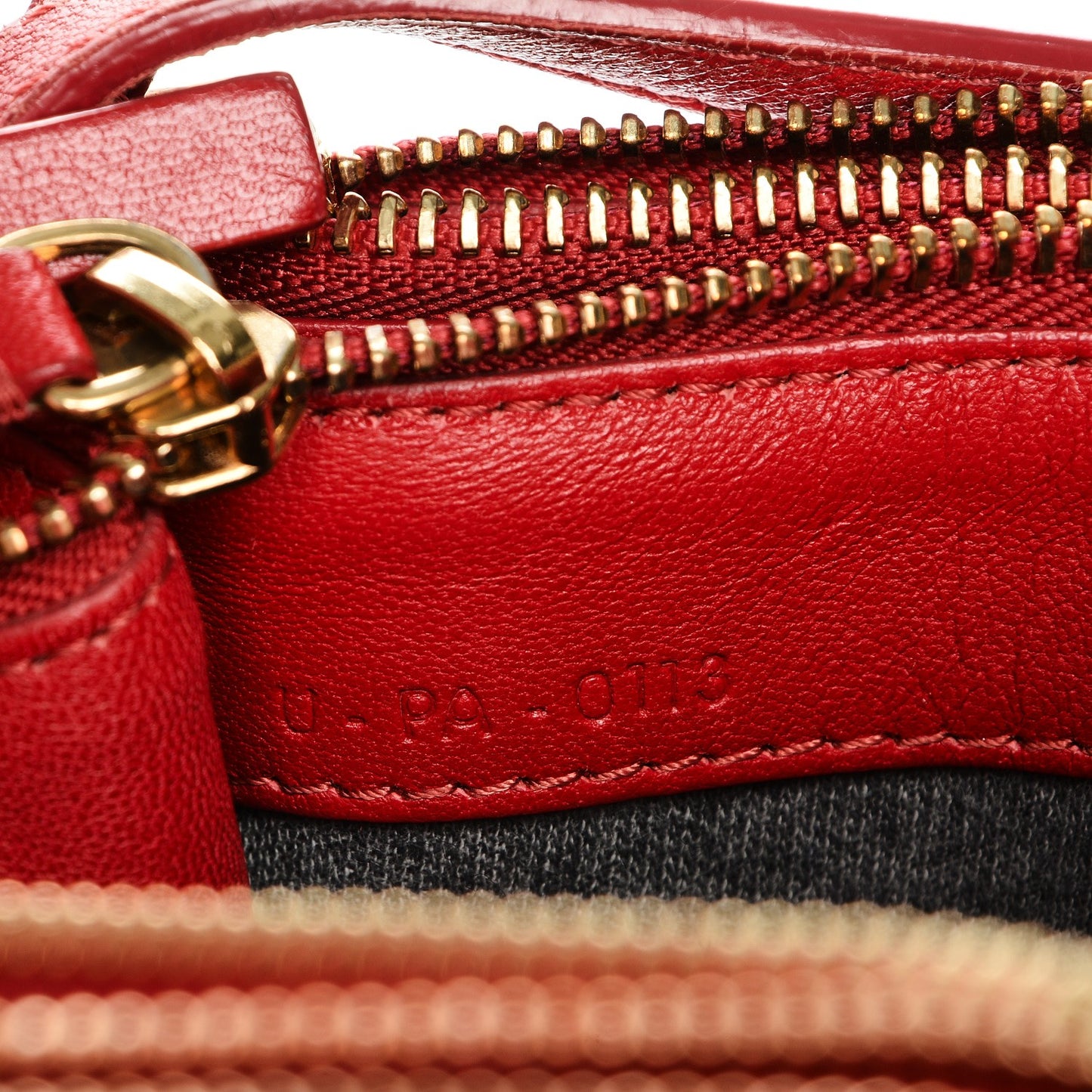 Lambskin Small Trio Crossbody Bag Red