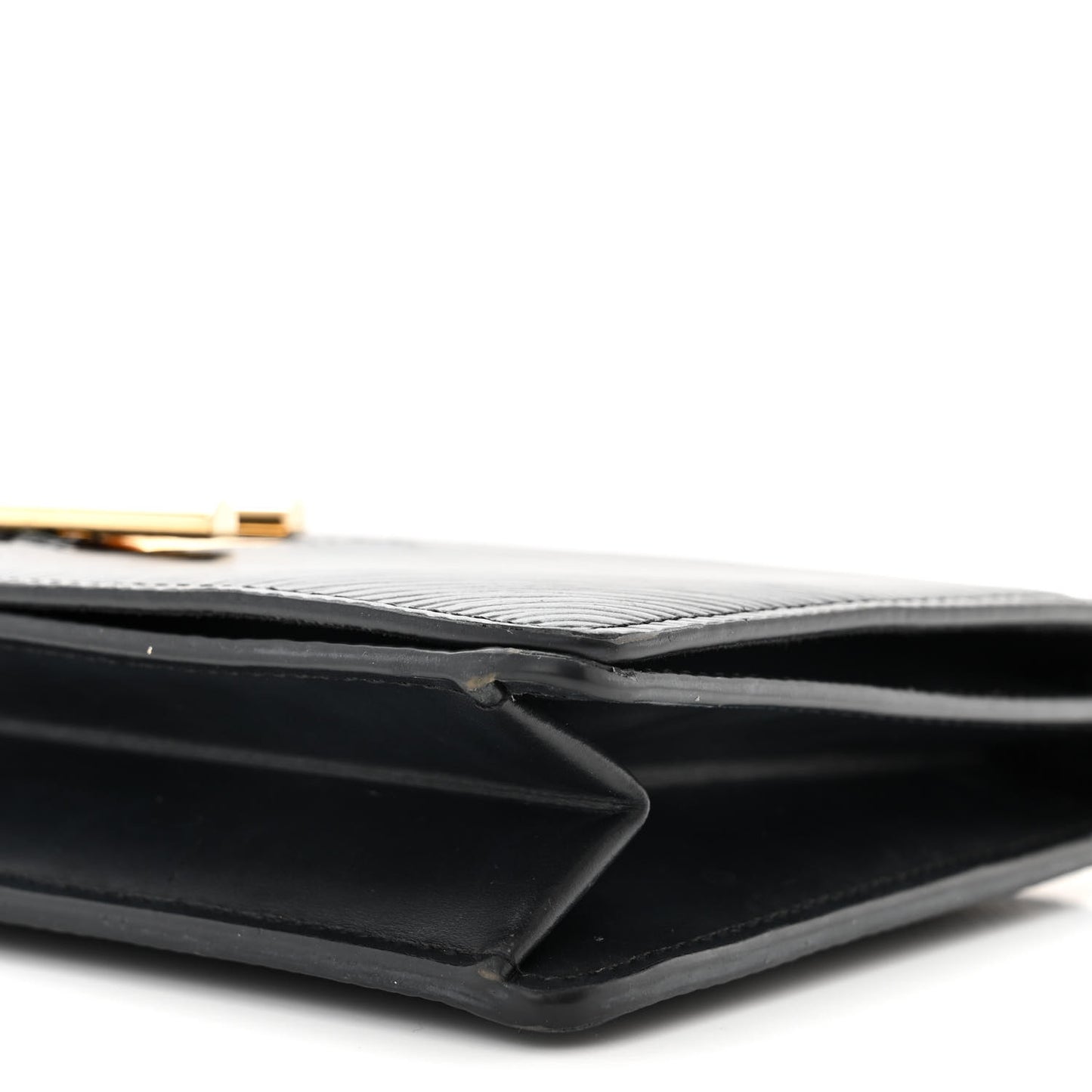 Epi Twist Belt Chain Wallet Black