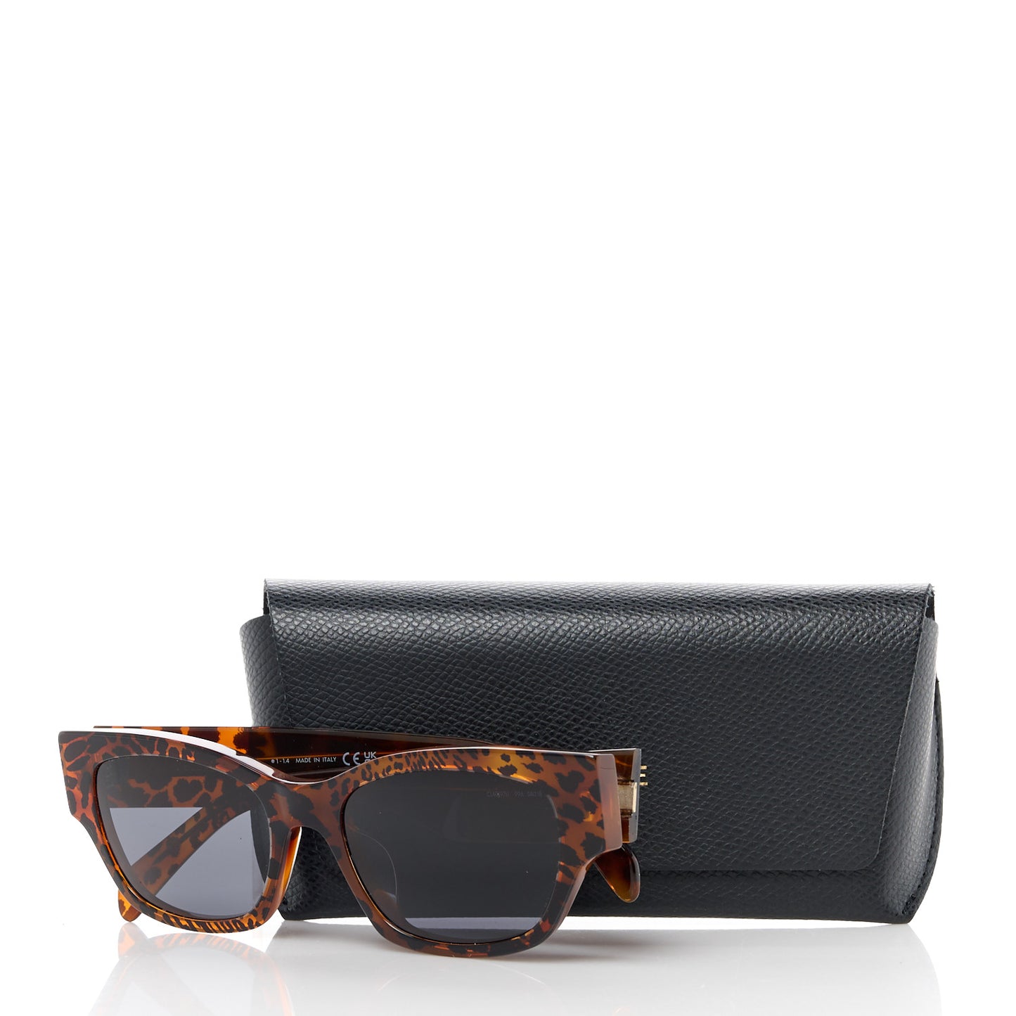 Acetate Square Sunglasses CL40197U Leopard Havana