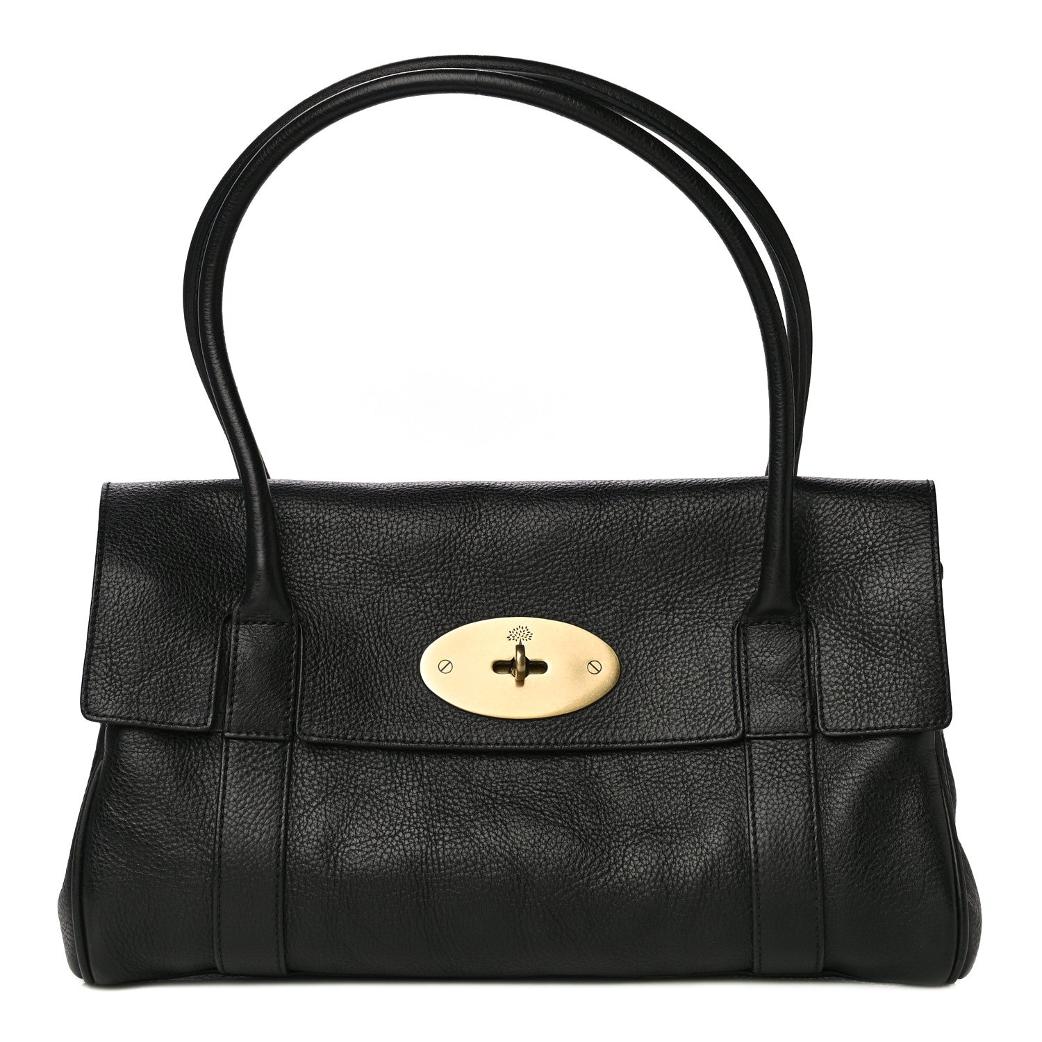 Mulberry Natural Leather Small Bayswater Black 1 of 25