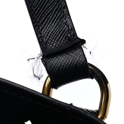 Prada Saffiano Perforated Tote Black 7 of 7