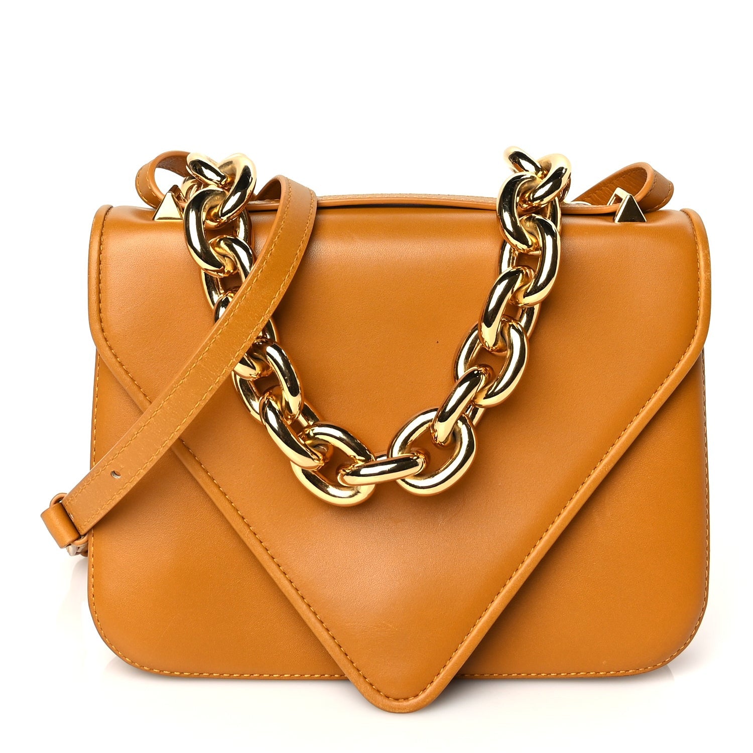 Bottega Veneta Calfskin Mount Envelope Bag Cob 1 of 8