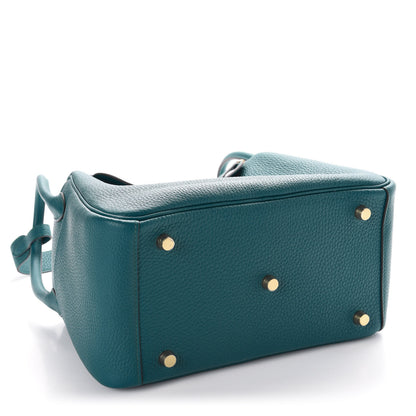 Hermes Taurillon Clemence Lindy 26 Vert Bosphore 4 of 10