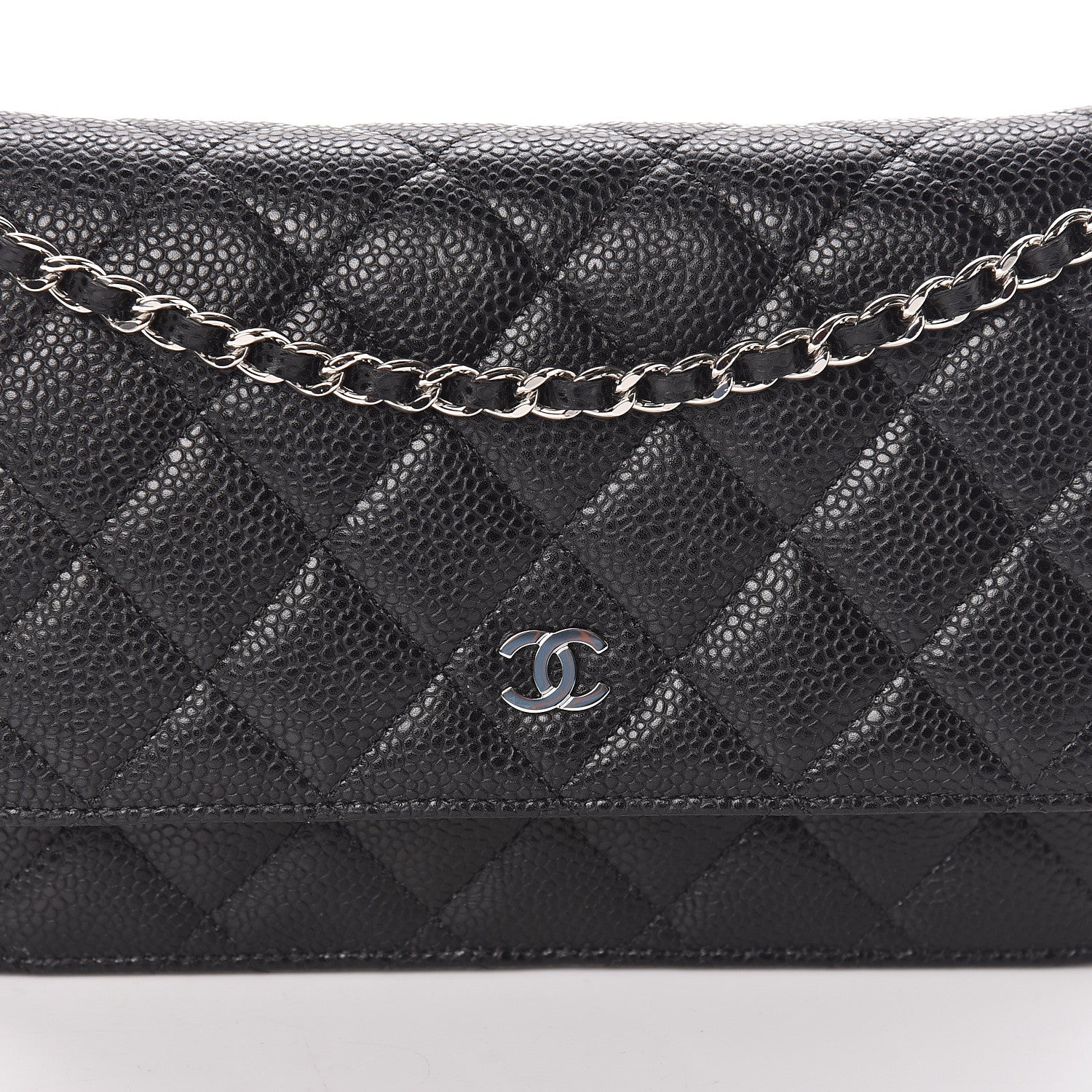 Chanel Caviar Quilted Wallet On Chain WOC Black 11 of 11