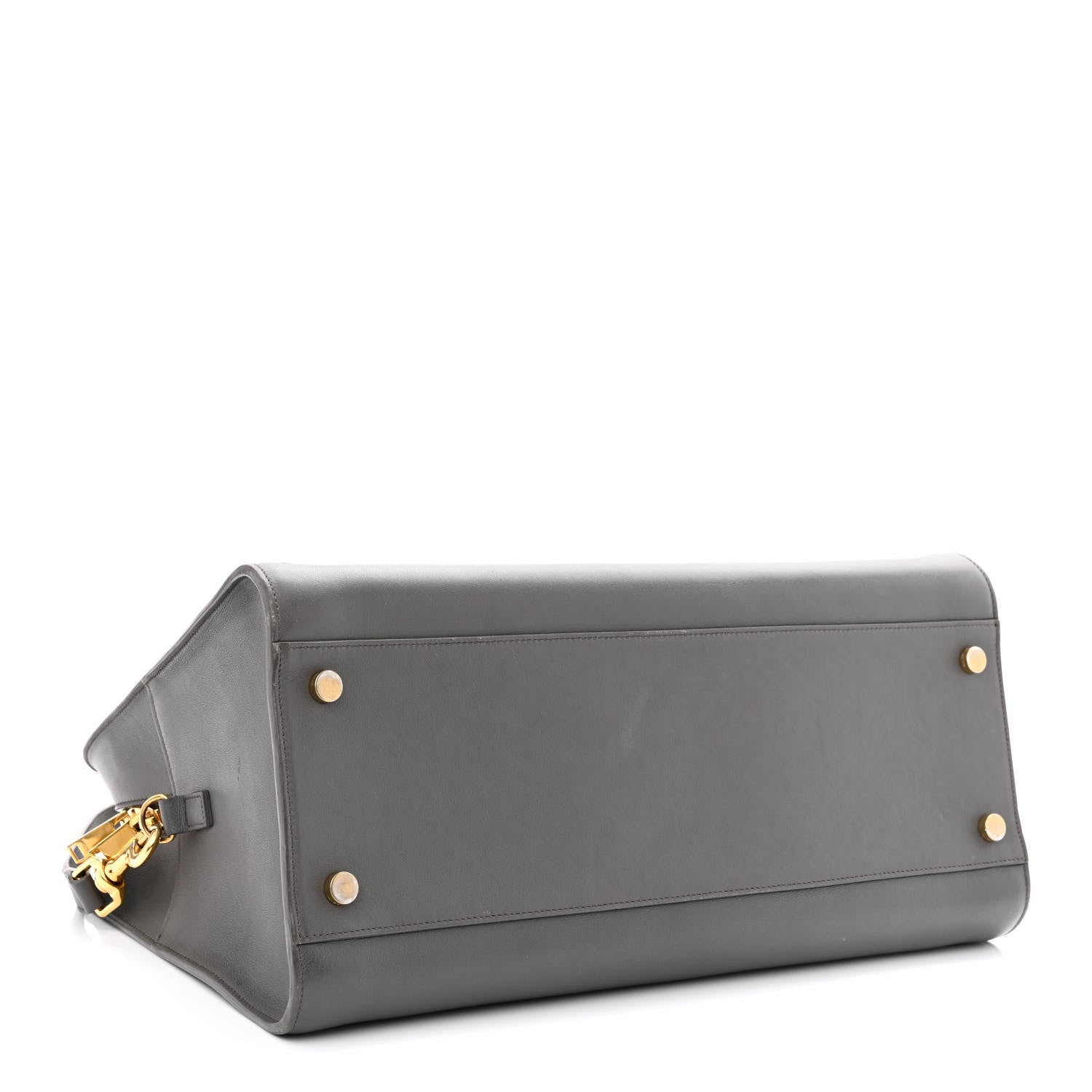 Saint Laurent Smooth Calfskin Medium Monogram Cabas Fog 4 of 19