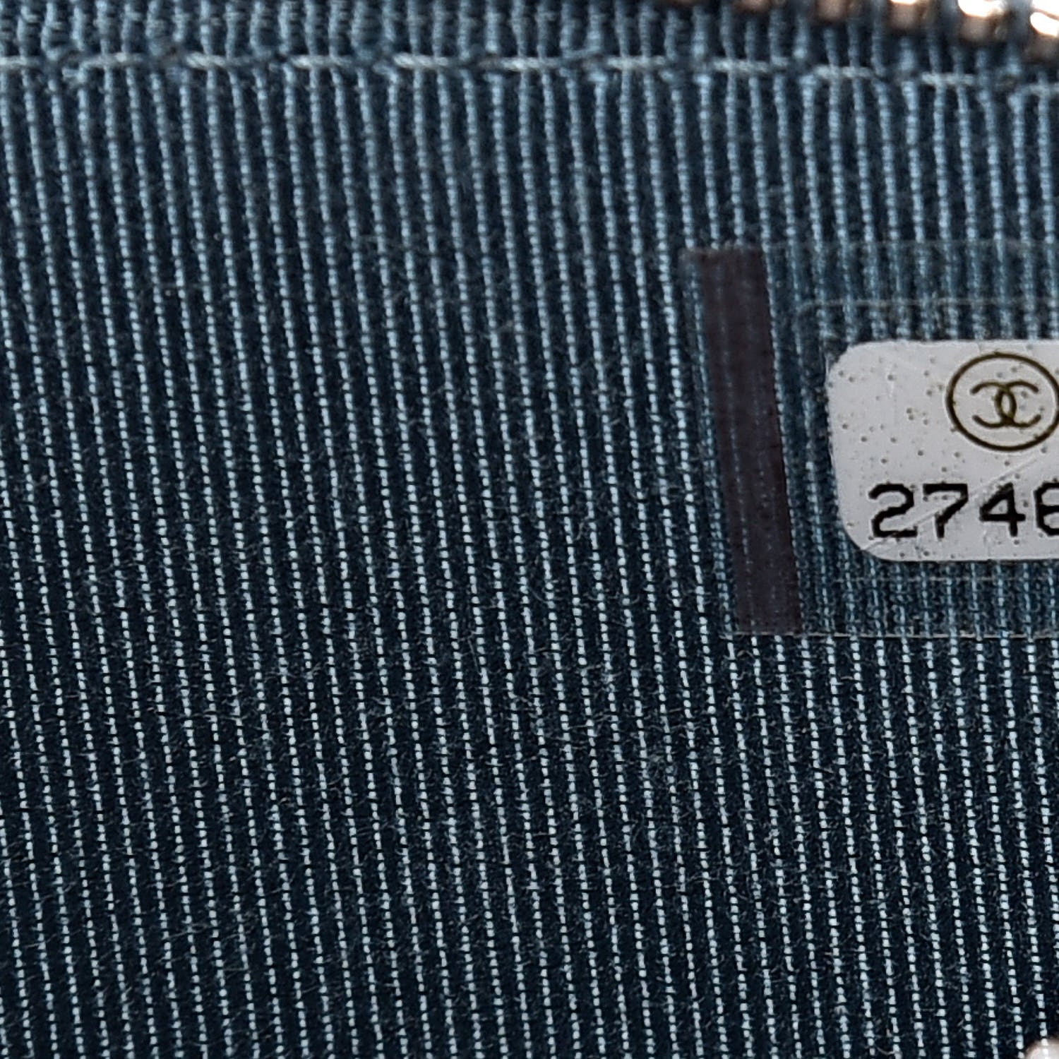 Chanel Caviar Quilted CC Box Clutch With Chain Blue 10 of 14