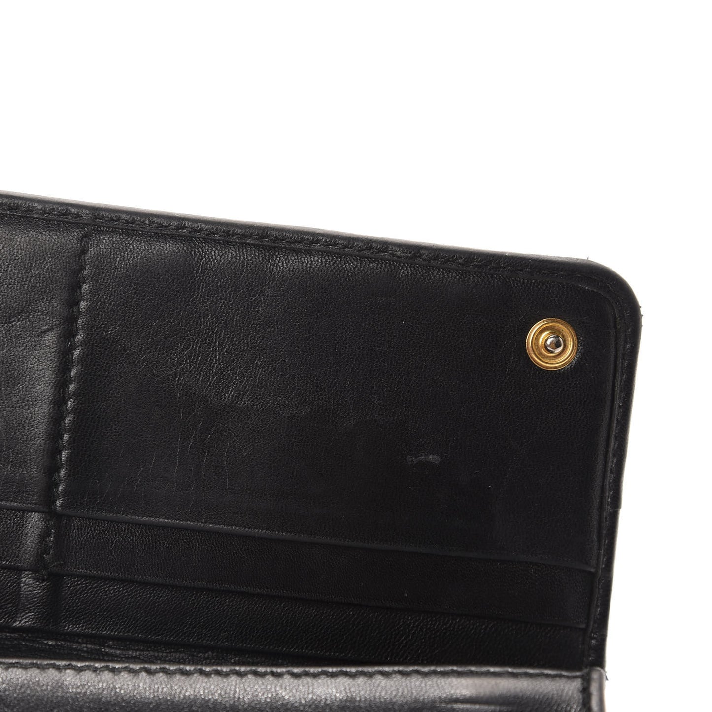 Nappa Flame Continental Flap Wallet Black
