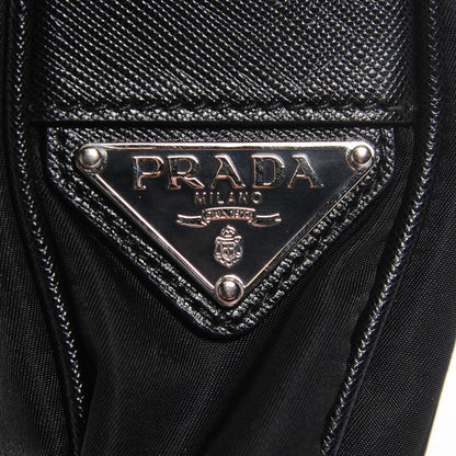 Prada Tessuto Nylon Saffiano Flat Messenger Bag Black 6 of 18