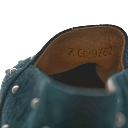 Chanel Suede Pearl CC Espadrilles 36 Teal 13 of 18