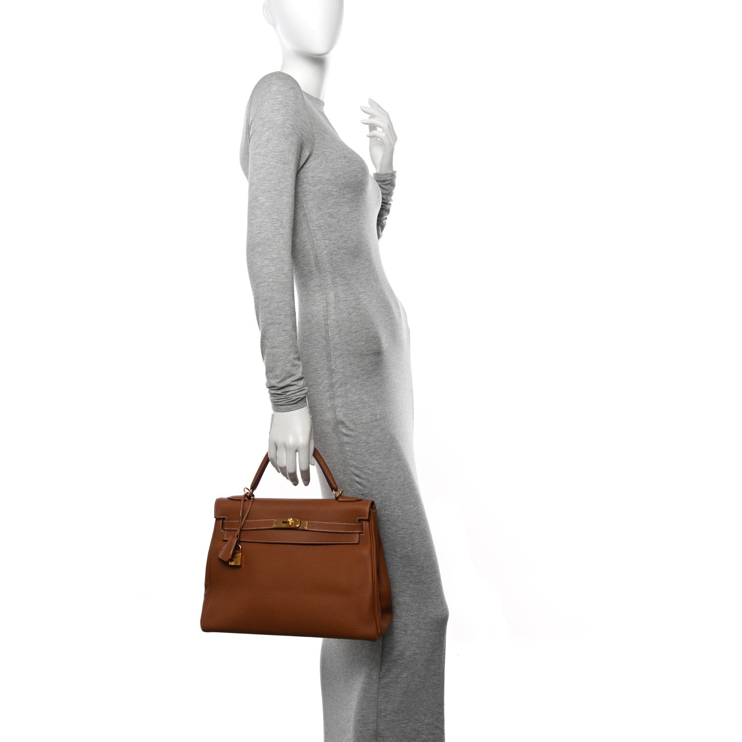 Hermes Togo Kelly Retourne 32 Gold 2 of 13