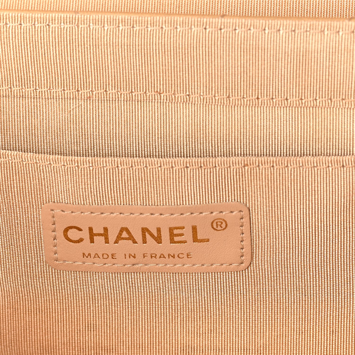 Chanel Lambskin Chevron Small East West Single Flap Bag Beige 5 of 9