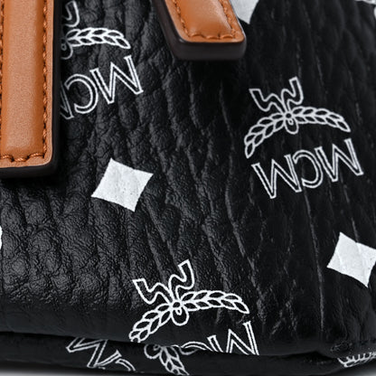 MCM Visetos Medium Belt Bag Black Cognac 4 of 7