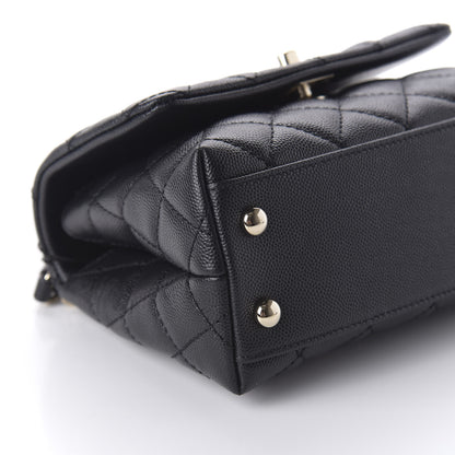 Chanel Caviar Quilted Extra Mini Coco Handle Flap Black 6 of 11
