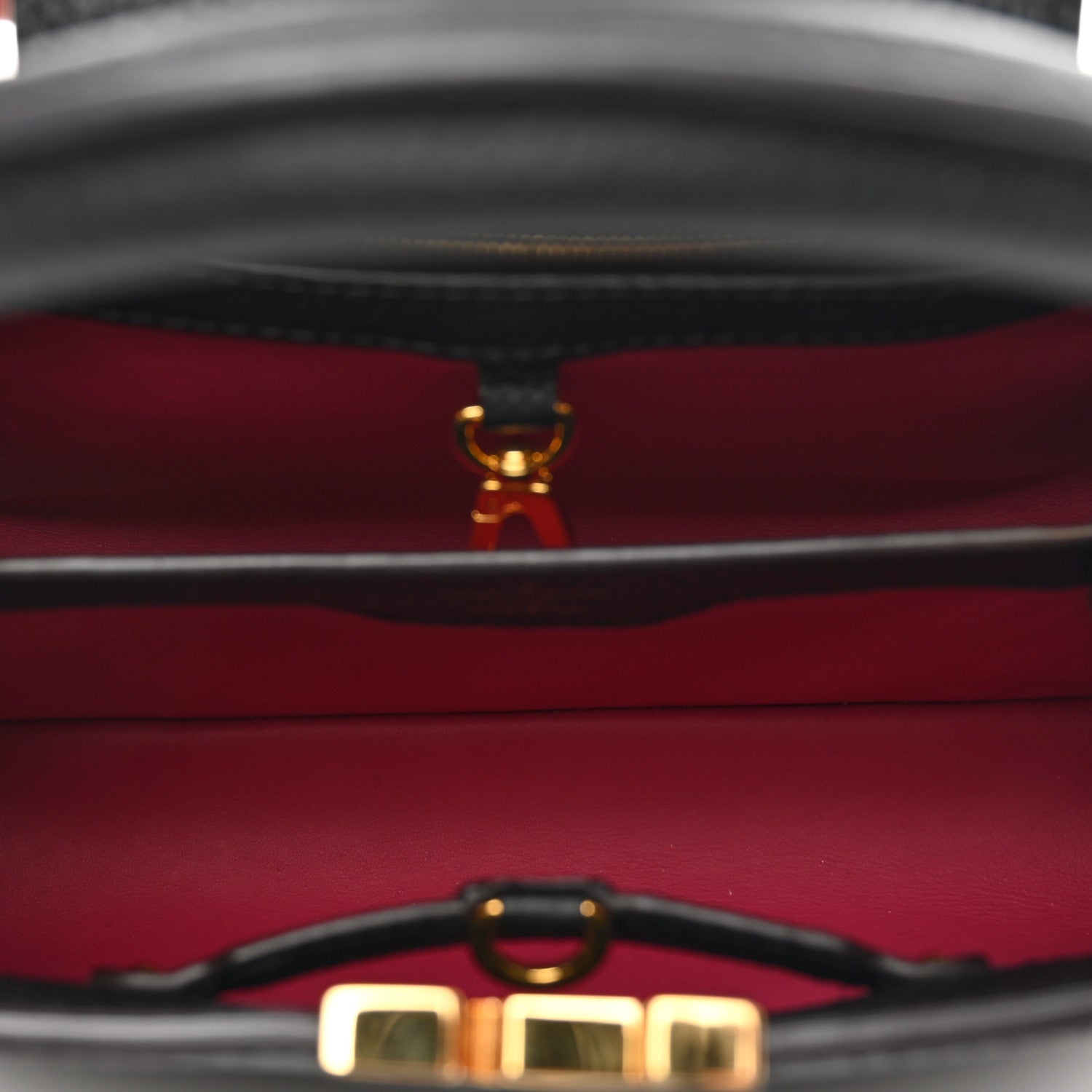 Louis Vuitton Taurillon Capucines BB Black 6 of 10