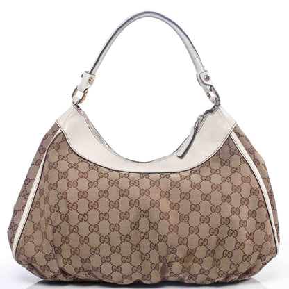 Gucci Monogram D Gold Large Hobo Ivory 3 of 11
