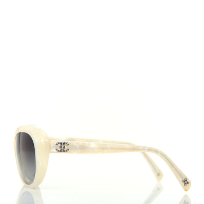 Chanel Crystal CC Sunglasses 5151-B White 3 of 7