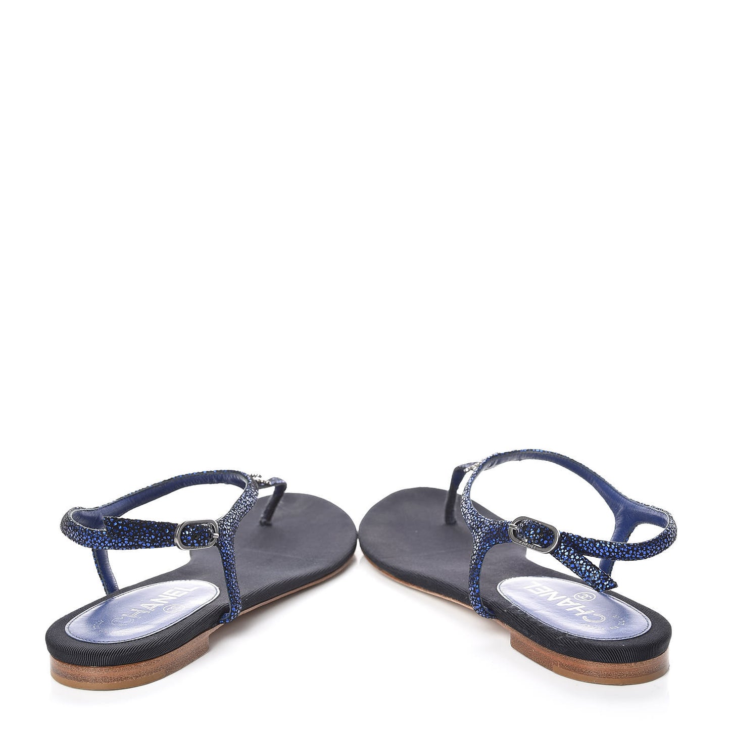 Glitter CC Thong Sandals 39.5 Dark Blue