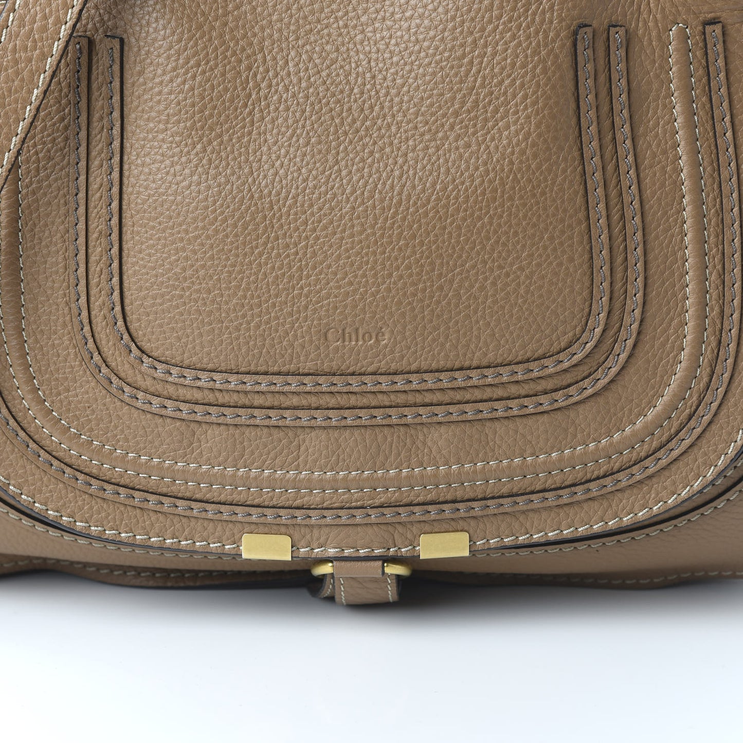 Calfskin Medium Marcie Satchel Nut