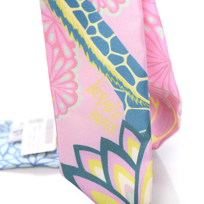 Hermes Silk The Three Graces Twilly Rose Bonbon Canard 3 of 4