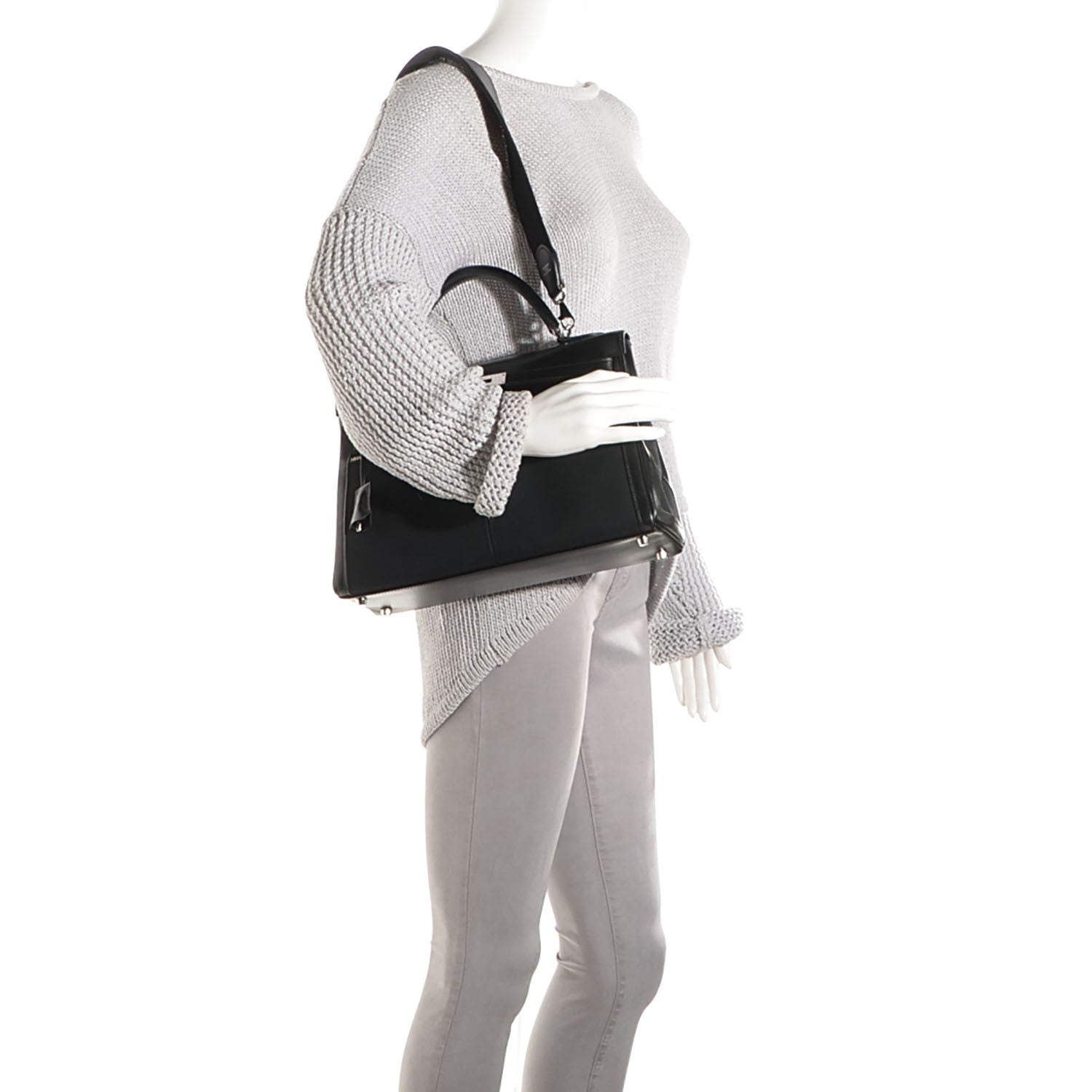 Hermes Box Toile Lakis Kelly 32 Black 2 of 24